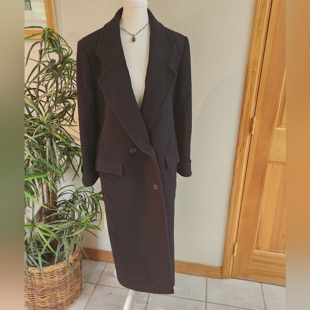 Vintage Black Trench Coat